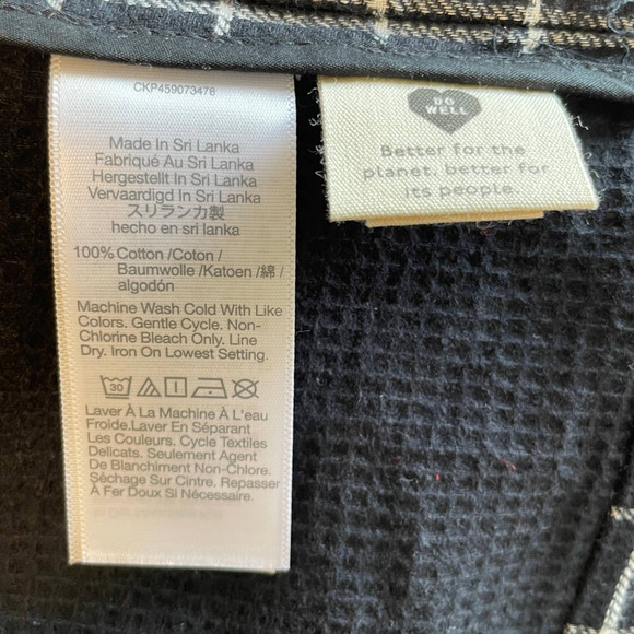 Madewell Waffleback Shaw Blazer In Windowpane Black White Size XXS New - Picture 16 of 16